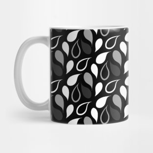 Black and white leaves pattern Mug